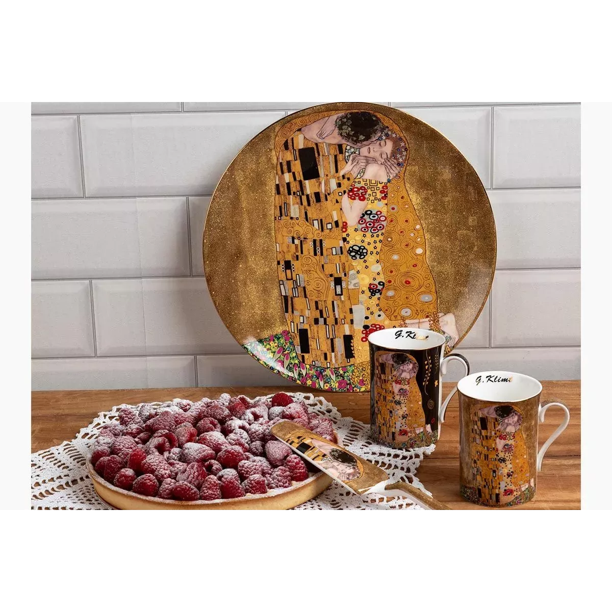 Plat à Tarte Klimt Le Baiser