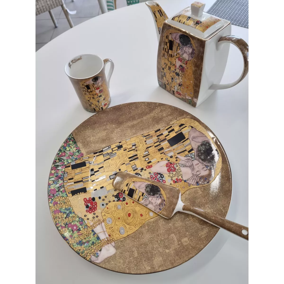 Plat à Tarte Klimt Le Baiser