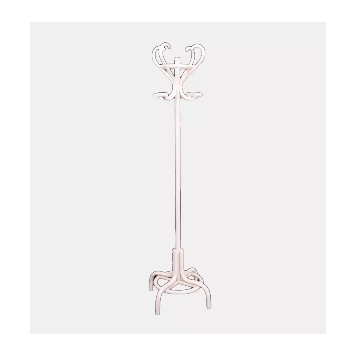 Porte  Manteaux Rotin Coloris Blanc