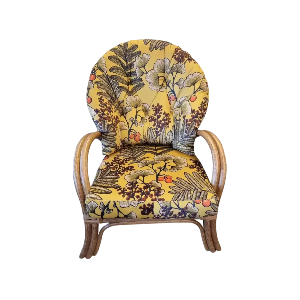 Fauteuil Sydney Noisette Tissu Victoria