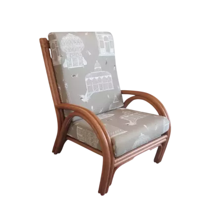 fauteuil  en rotin Caracas confortable haut dossier