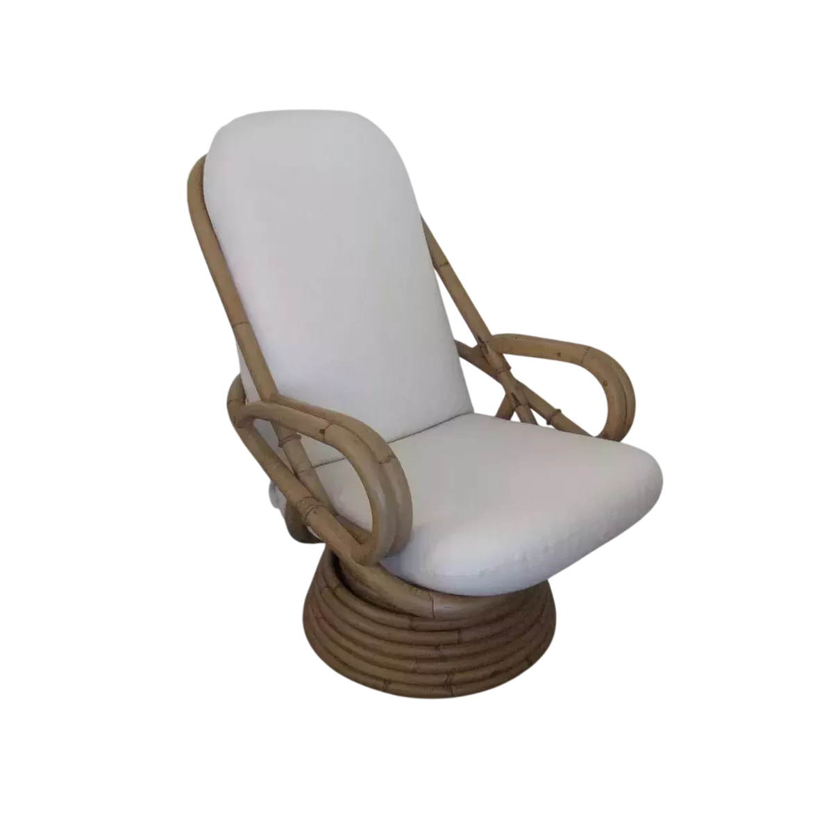 Fauteuil  relax Pivotant Naturel Vintage