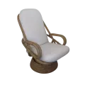 Fauteuil  relax Pivotant Naturel Vintage