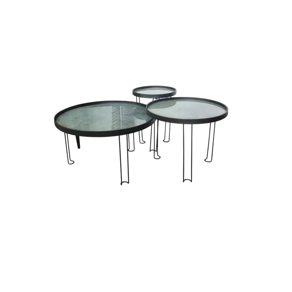 Table Basse Metal et aspect marbre 63x63