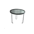 Table Basse Metal et aspect marbre 47x47