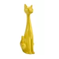 Sculpture Chat Jaune H.52cm