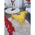 Sculpture Féria Taureau Jaune Moutarde