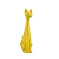 Sculpture Chat Jaune H.35cm