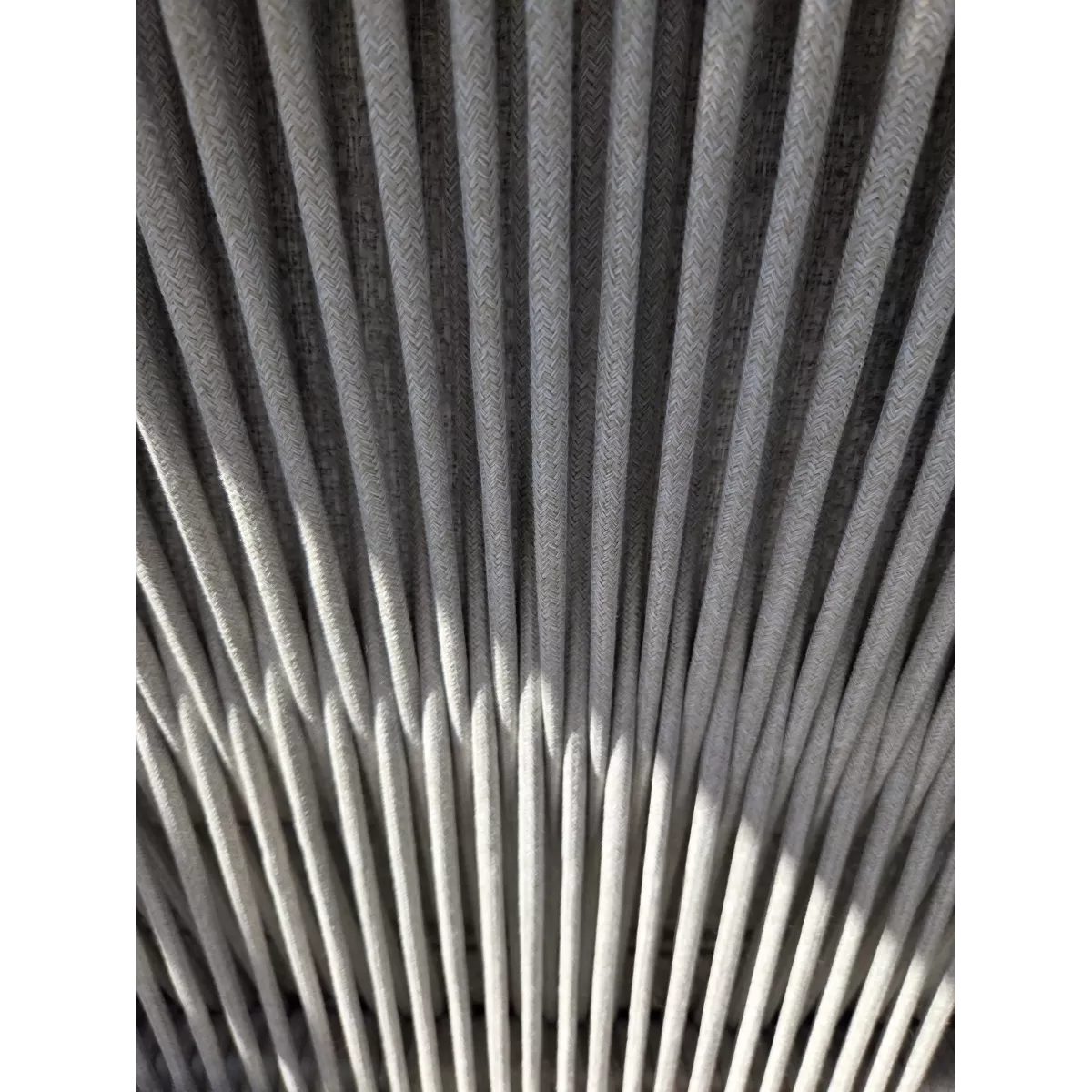 Canapé Patmos 3 places Aluminium, Corde, Teck