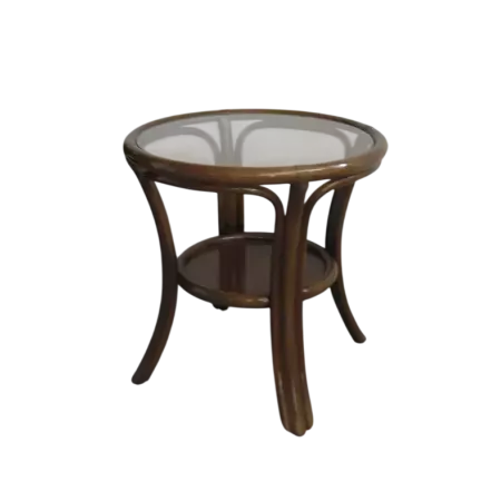 table basse en rotin ronde