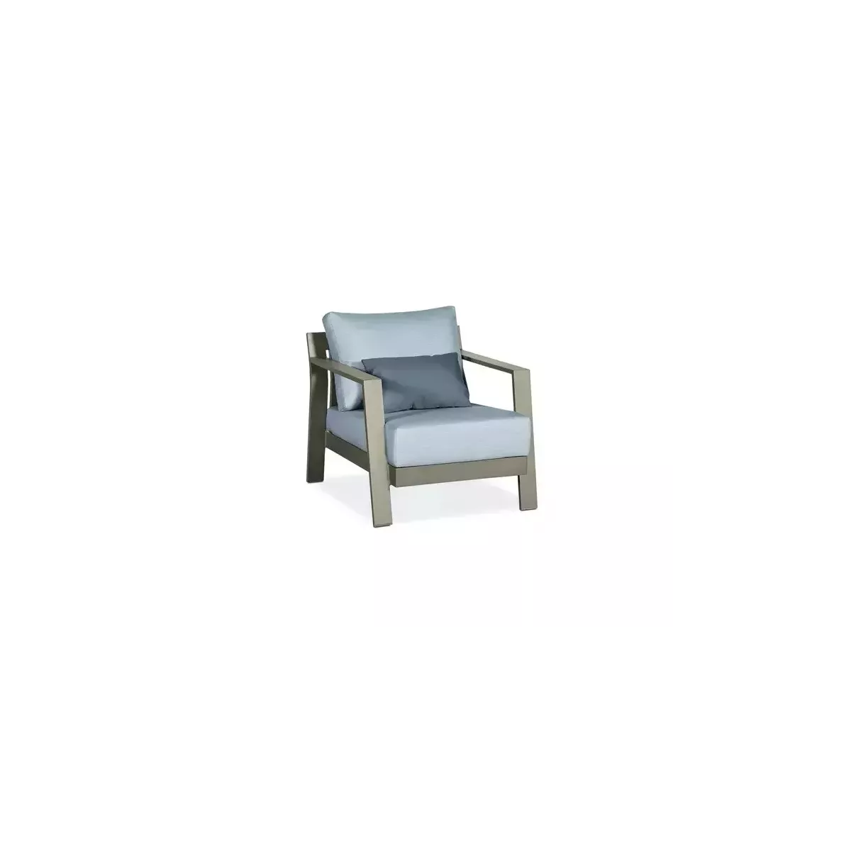Fauteuil Chypre Alu Taupe