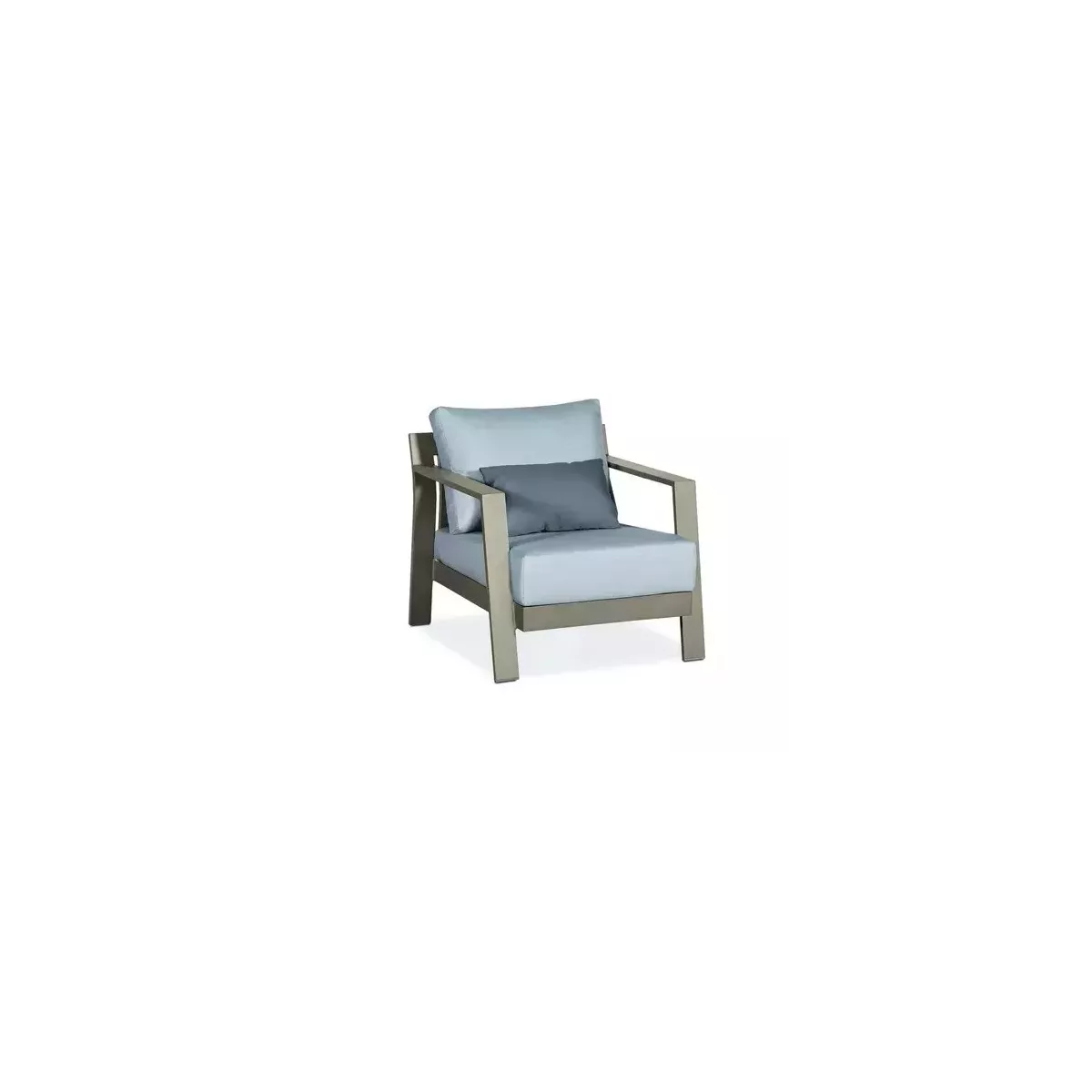 Fauteuil Chypre Alu Taupe