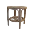 Table Basse en Rotin 55x55 Léon Brut