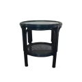 Table Basse en Rotin 55x55 Léon Bleu