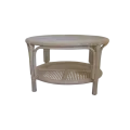 Table Basse en Rotin 77x77 Léon Ivoire