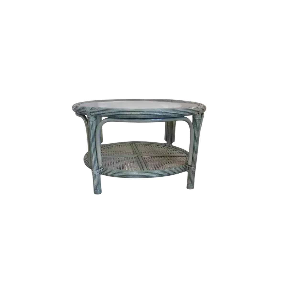 Table Basse en Rotin 77x77 Léon Mare