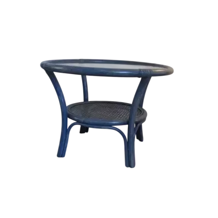 table basse en rotin ronde
