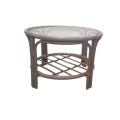 Table Basse en Rotin 68x68 Palerme Taupe