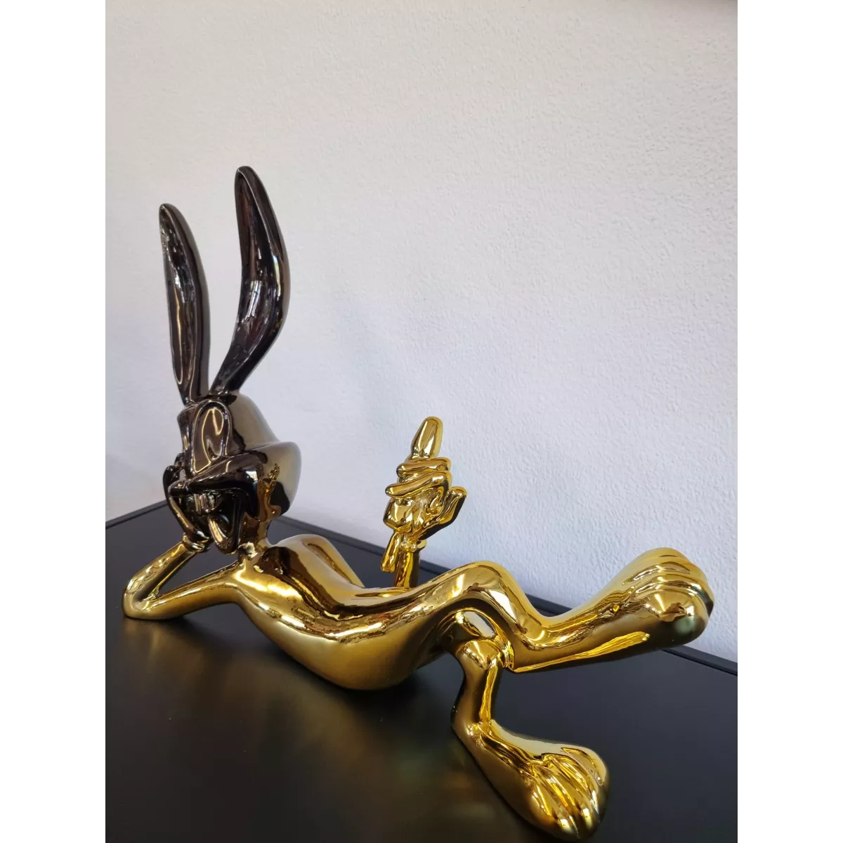 Statue Bugs Bunny Or/Marron