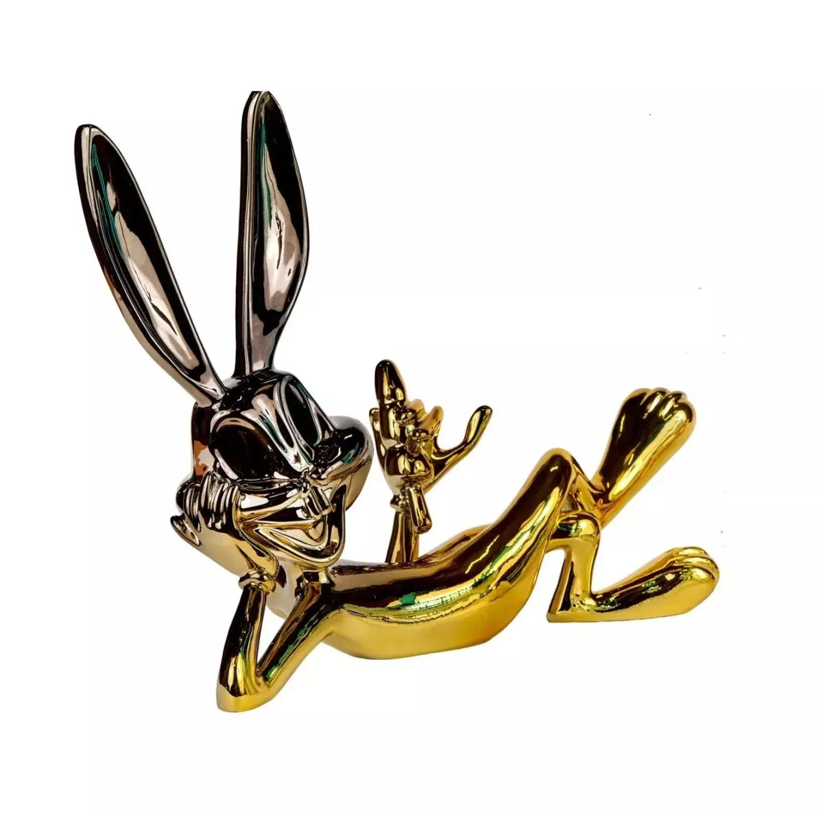 Statue Bugs Bunny Or/Marron