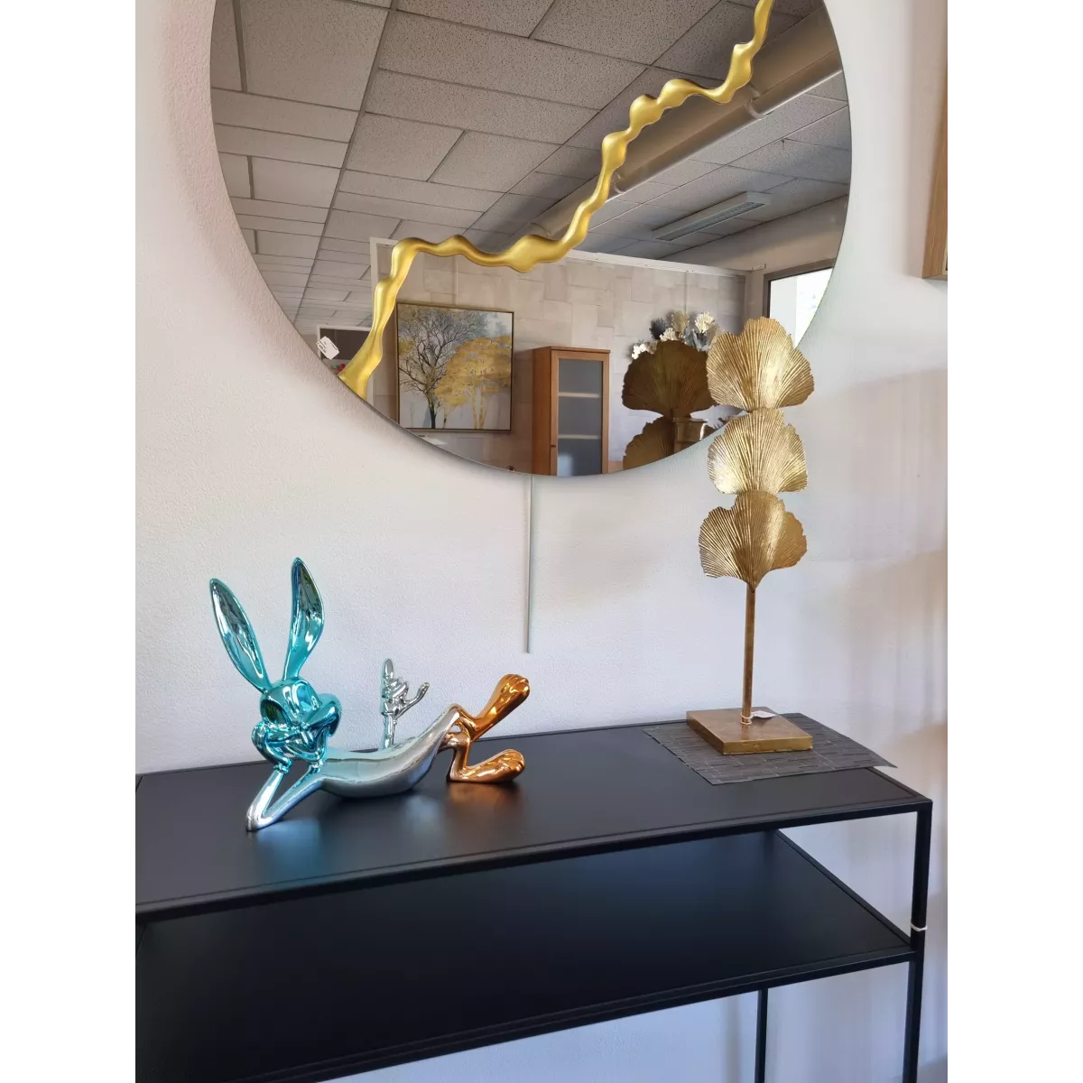 copie de Statue Bugs Bunny Bleu/Argent