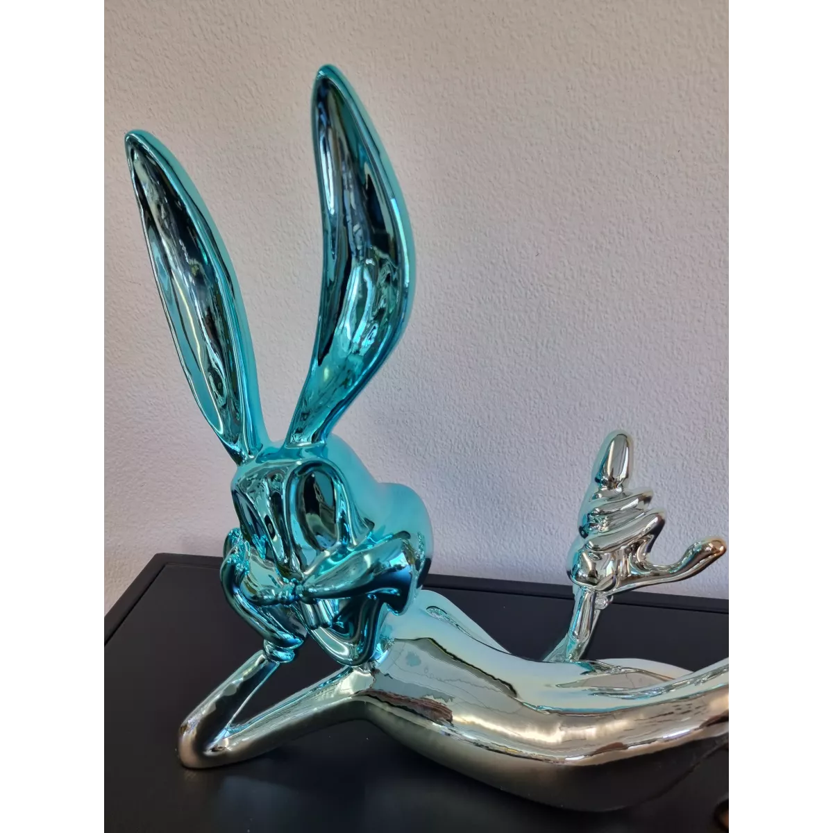 copie de Statue Bugs Bunny Bleu/Argent