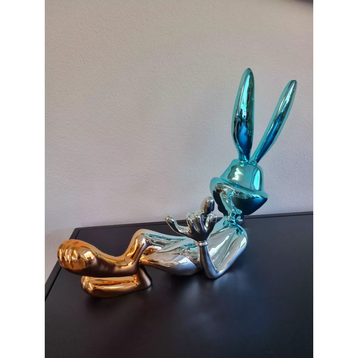 copie de Statue Bugs Bunny Bleu/Argent