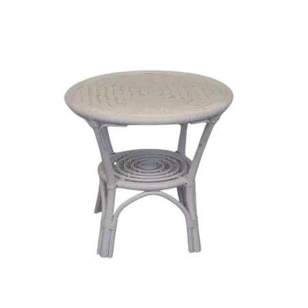 table basse en rotin coloris Blanc