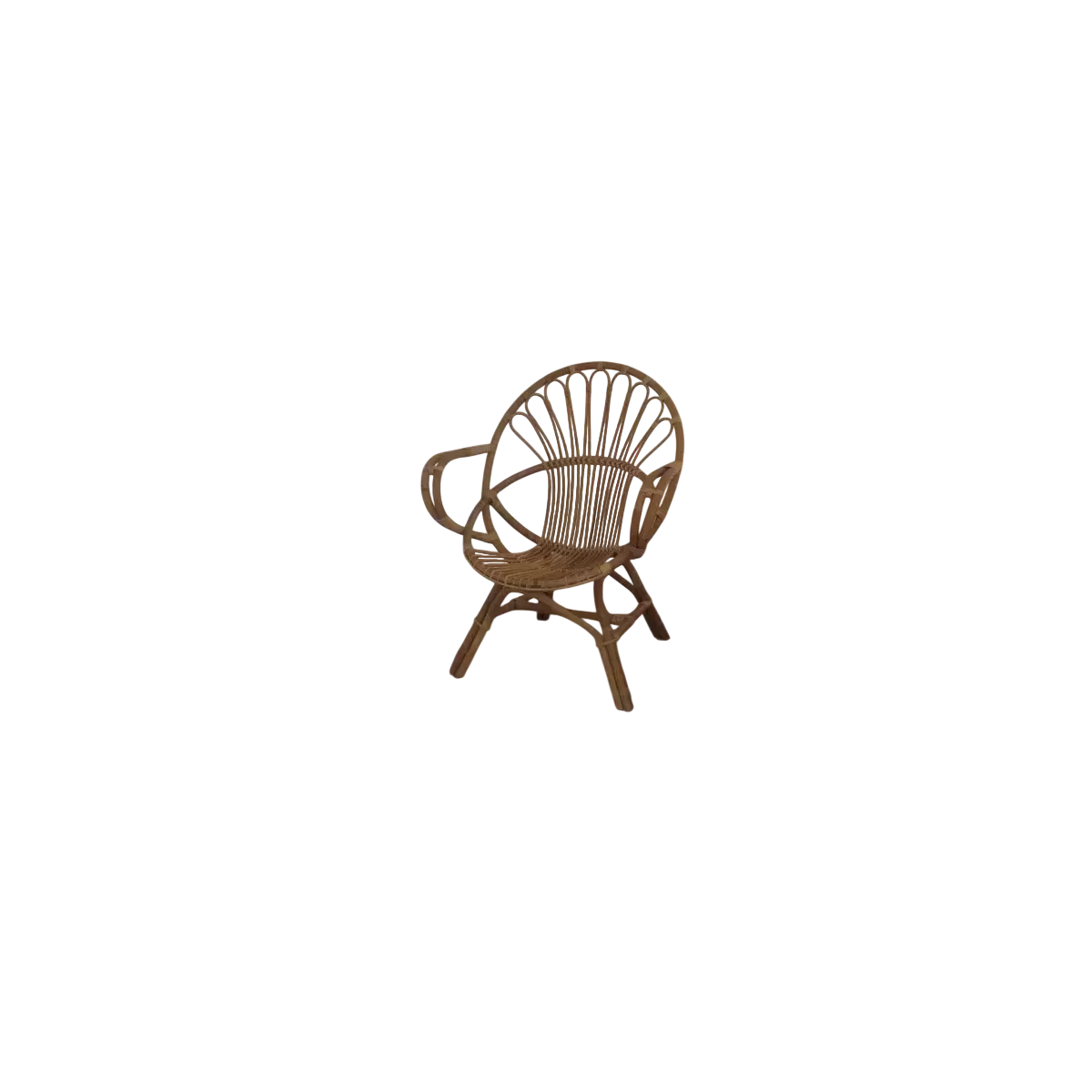 Fauteuil Rotin Coquille
