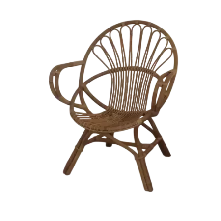 fauteuil en rotin naturel
