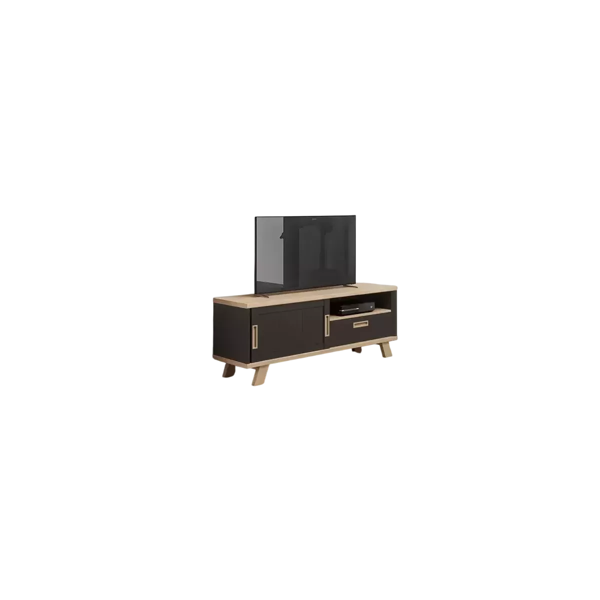Meuble TV Sesame 150 cm Noir