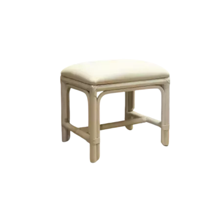 pouf en rotin canelle