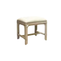 Pouf en Rotin Sydney Blanc