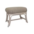 Pouf en Rotin Kos Blanc
