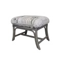 Pouf en Rotin Kos Gris