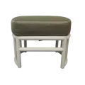 Pouf Rotin Leeds Blanc