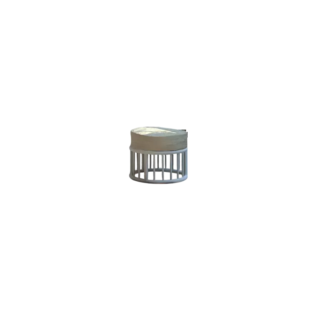 Pouf Rotin de jeux Blanc