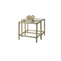 Tables Gigognes Rectangulaire en Rotin Ivoire