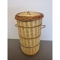Panière à Linge Tresse Bicolore GM