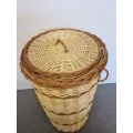 Panière à Linge Tresse Bicolore GM