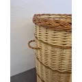 Panière à Linge Tresse Bicolore GM