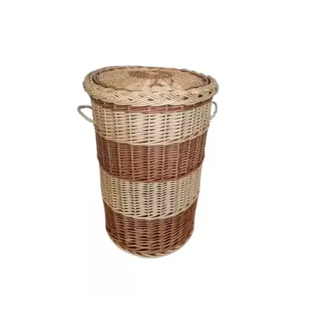 panière à linge en rotin
