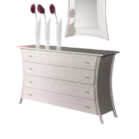 COMMODE EN ROTIN