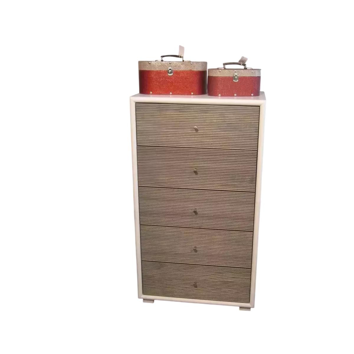 Chiffonnier Sendaï Blanc et Gris