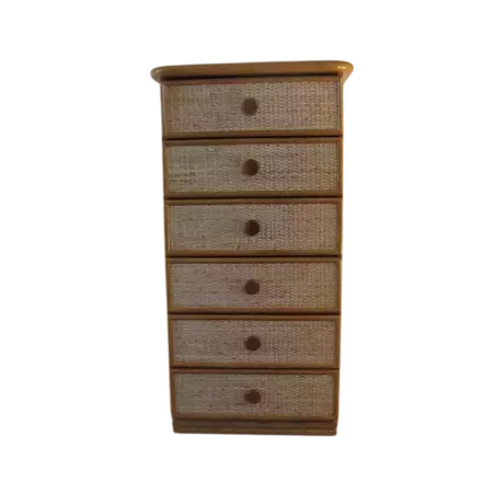 CHIFFONNIER EN ROTIN
