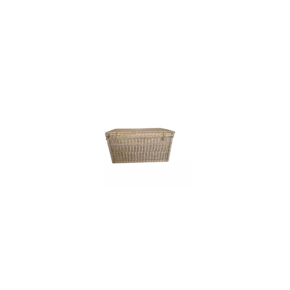 Malle Osier Naturel  Couvercle Emboité 100x57