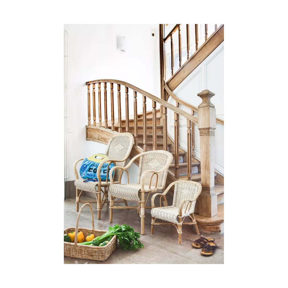 Fauteuil Grand Père Haut Dossier Naturel