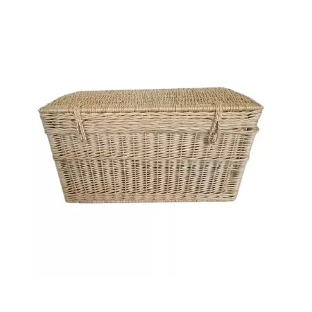 malle en osier naturel 102x47cm