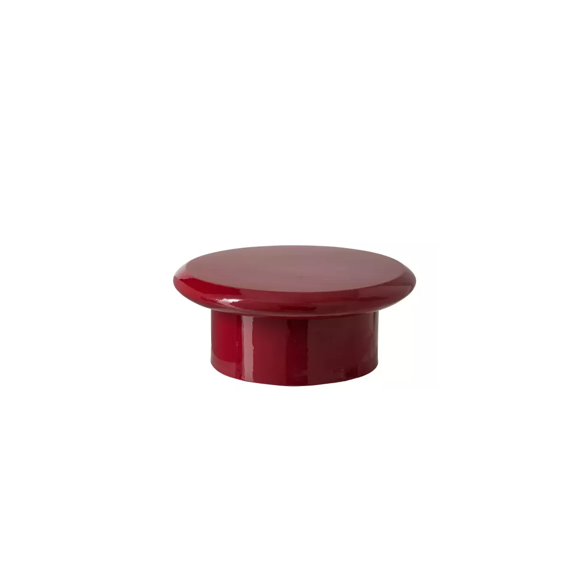 Table Basse Ruby Laquée Rouge 76x76