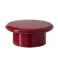 Table Basse Ruby Laquée Rouge 76x76